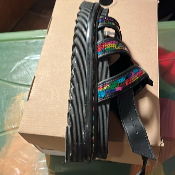 Dr. Marten Yelena Rainbow sequin sandals. Size 7. - Picture 7 of 16